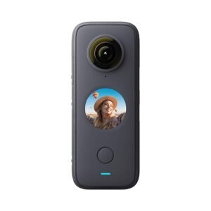 Insta360 ONE X2 Action Camera|5.7k 360 Capture| FlowState Stabilization| Ultra Bright Screen| Waterproof 10m|4-Mic 360 Audio |Time Shift | Voice Control | Optical Zoom, Black